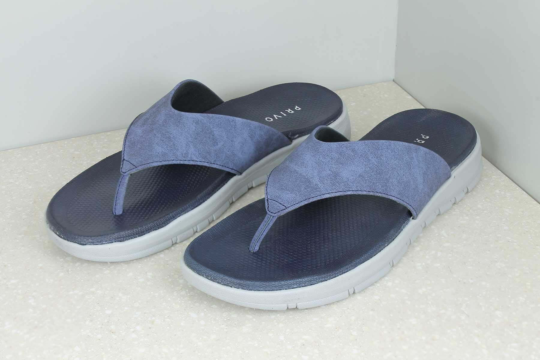 FOLDED THONG - BLUE-Men's Slippers-Inc5 Shoes