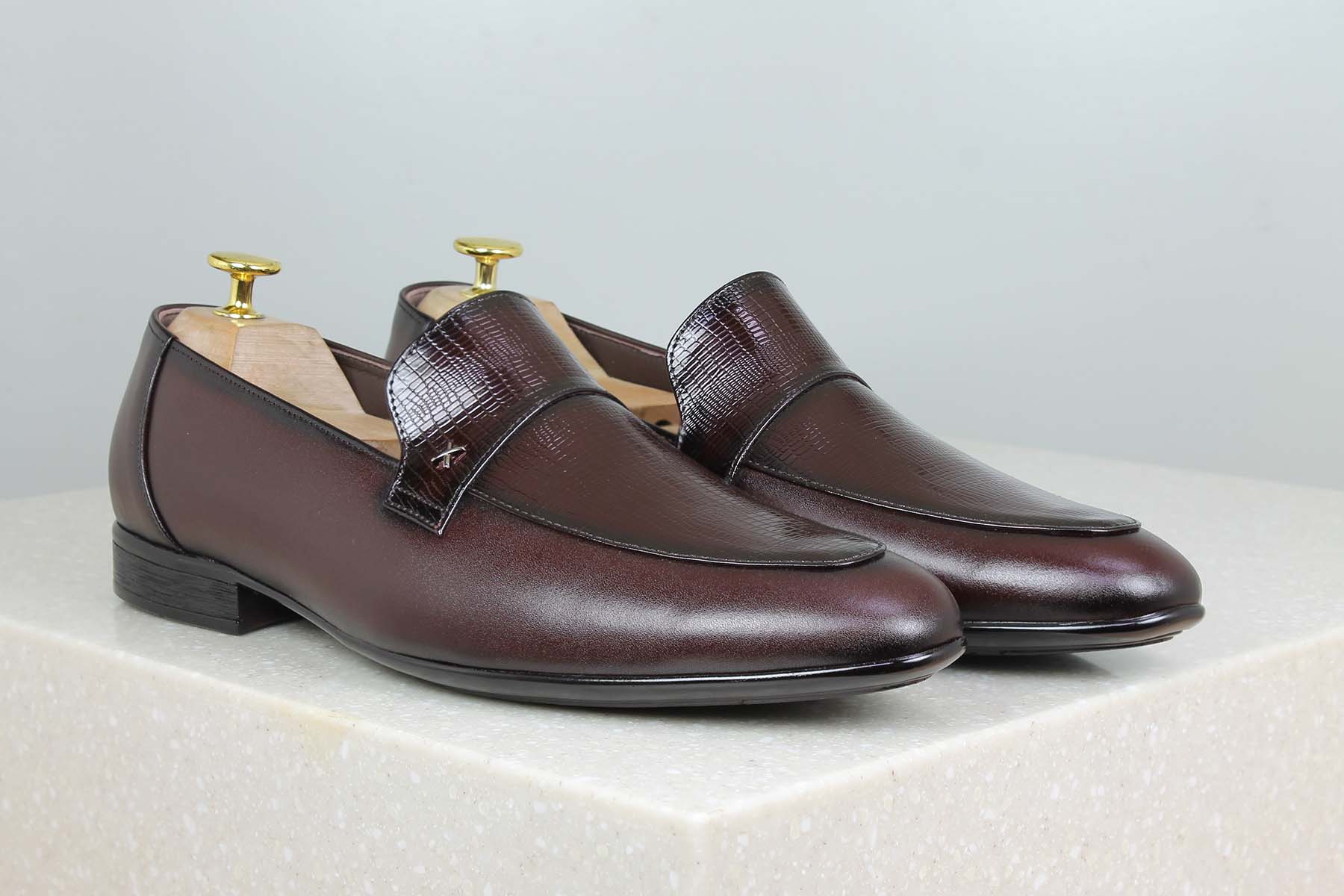 FORMAL SLIPPONS-WINE-Men's Formal Slipons-Inc5 Shoes