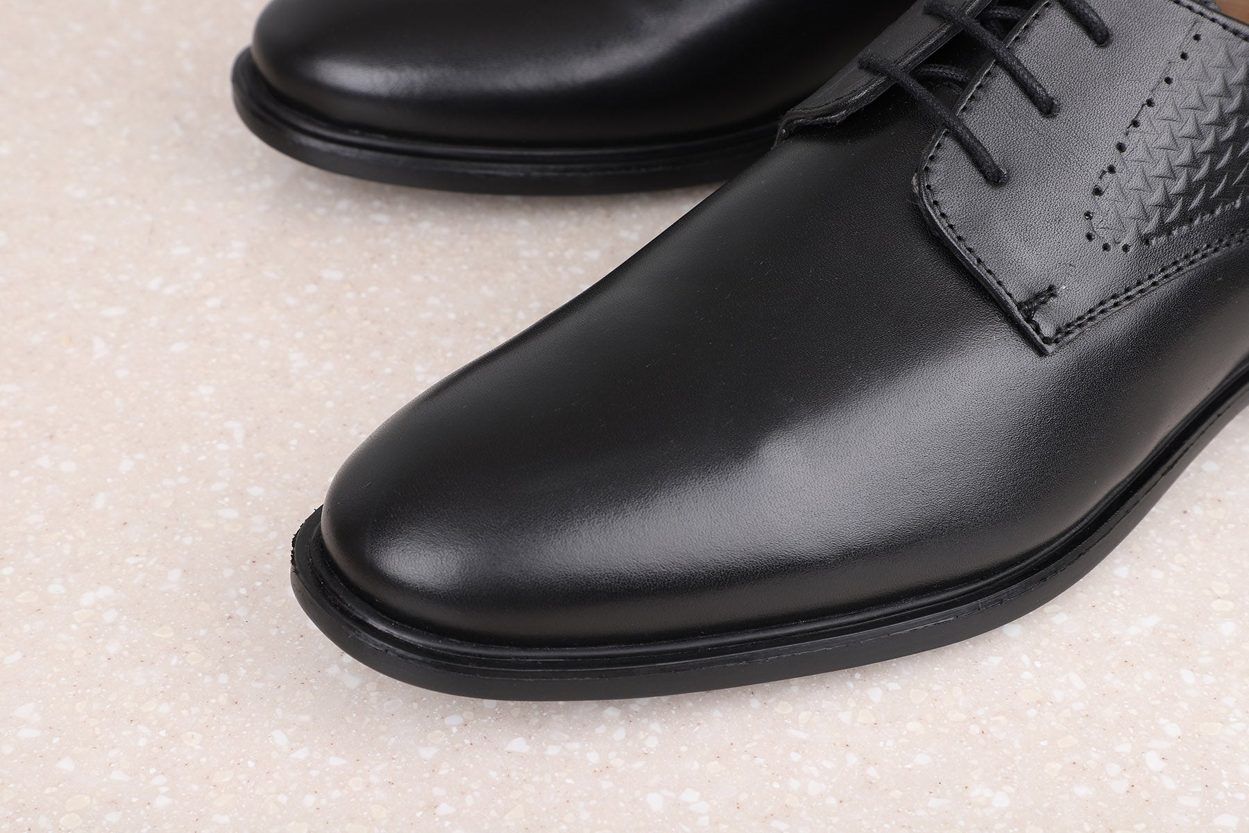 OFFICE LACE-UP - BLACK-Men's Formal Shoe-Inc5 Shoes