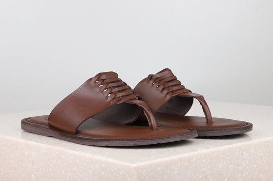 Casual Slippers-Brown