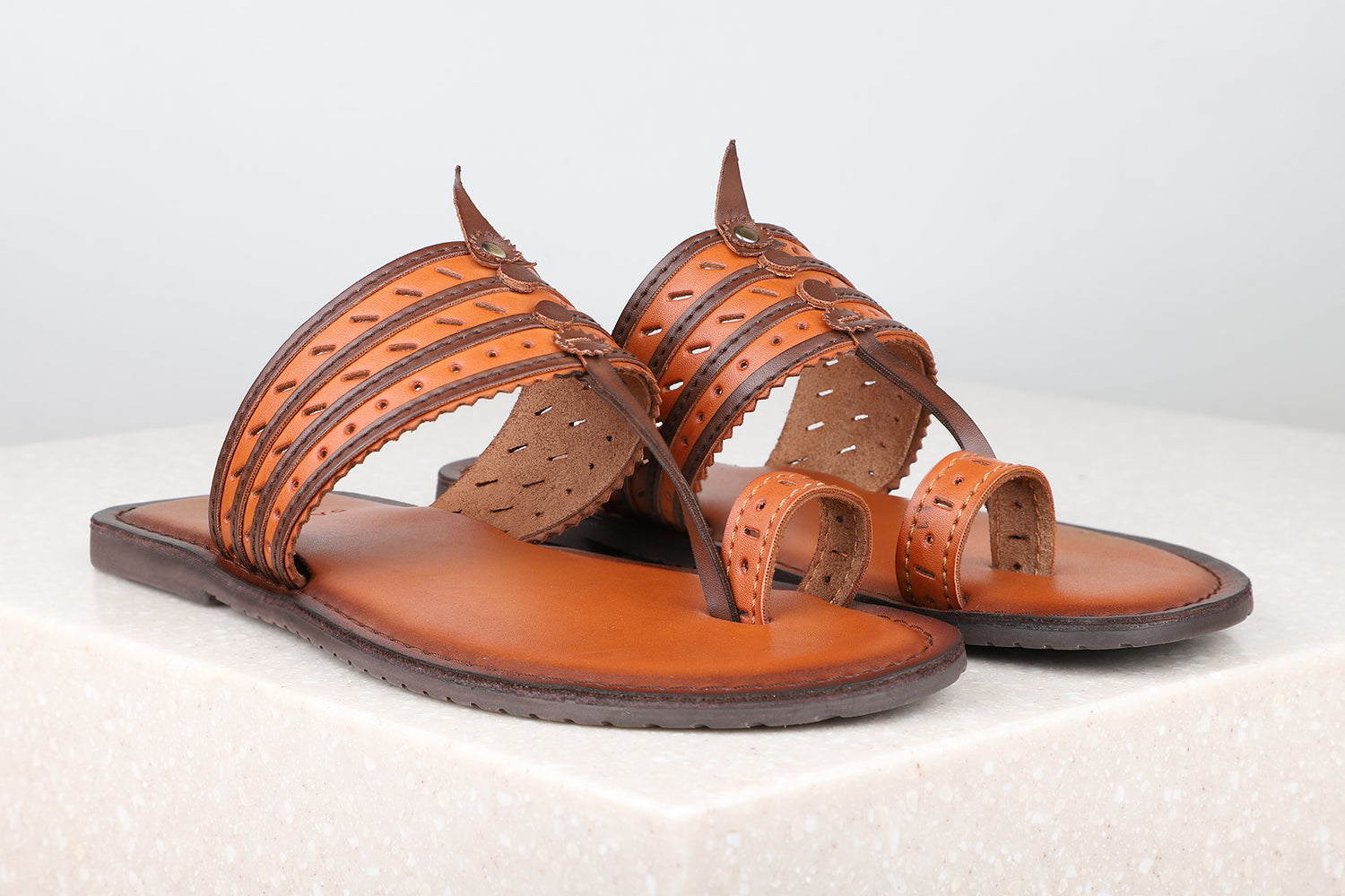 Privo Ethnic Thong Sandal For Men