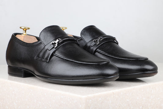 Privo Formal Slipon Shoe-Black For Men