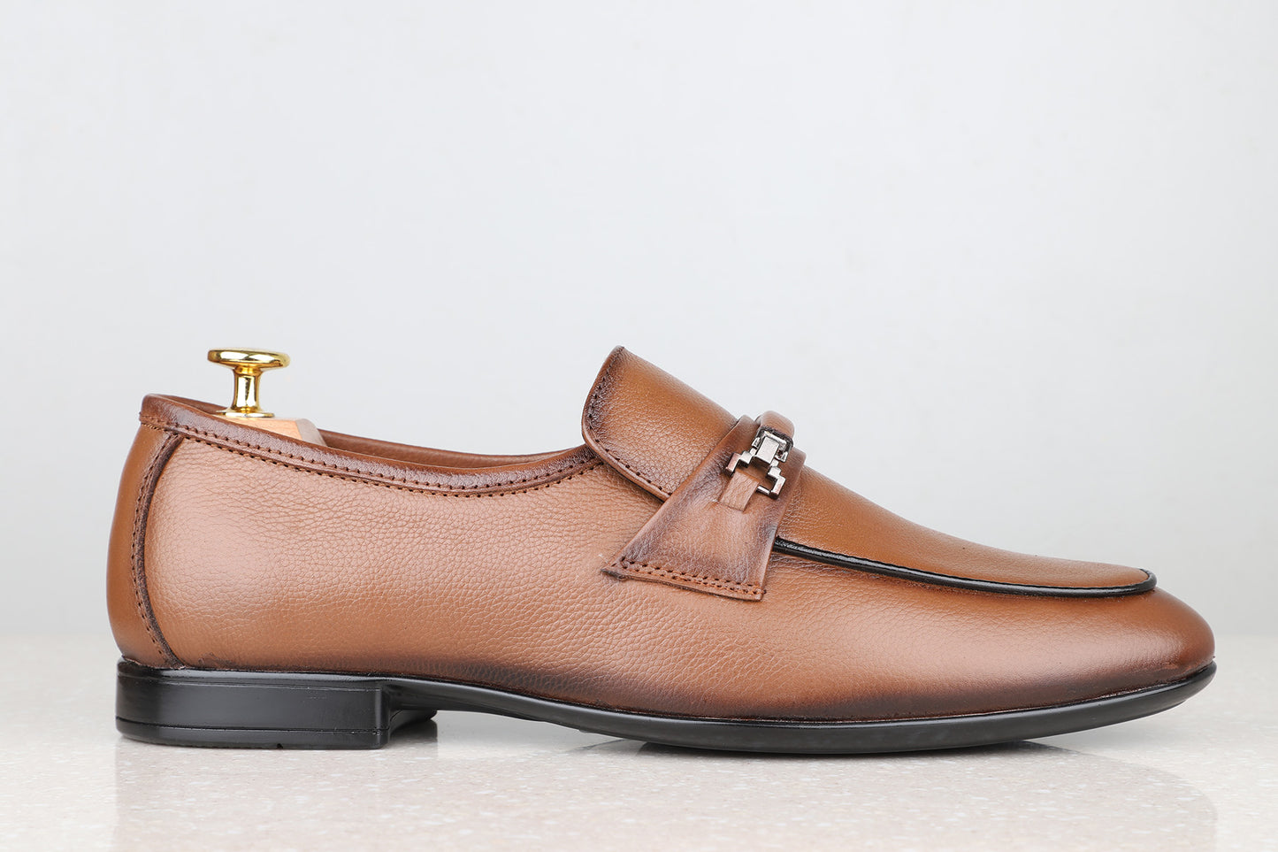 Privo Formal Slipon Shoe-Tan For Men