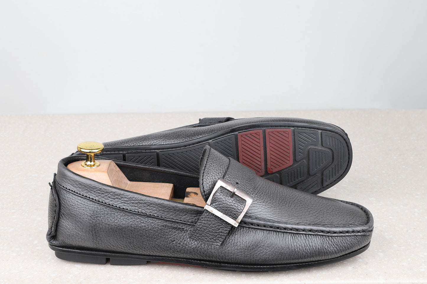 Privo Driving Shoes-Silver For Men