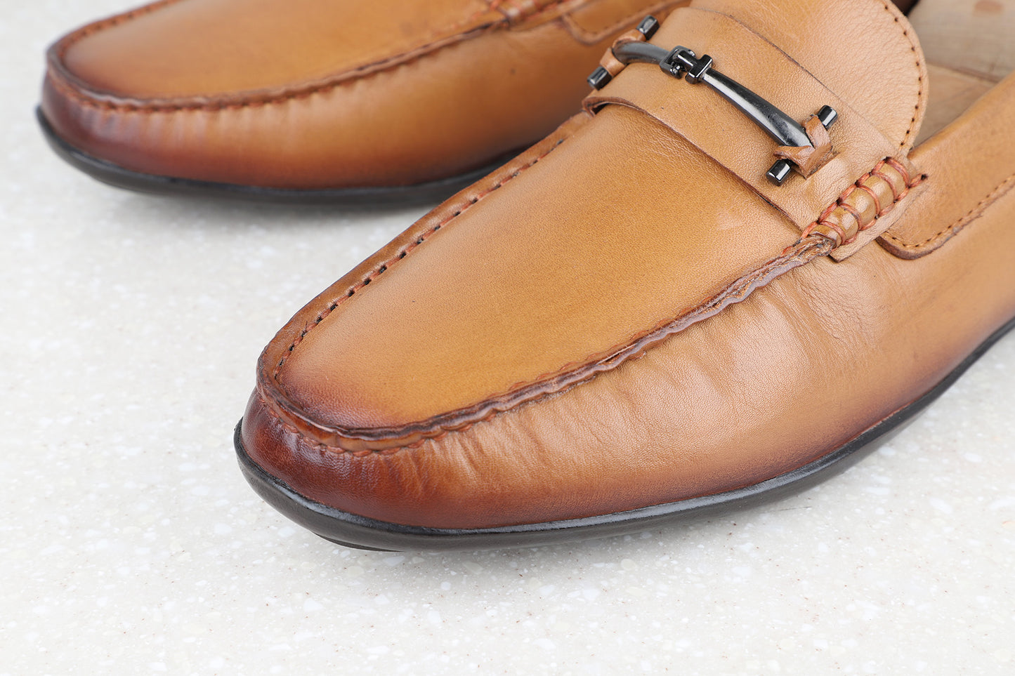 Privo Formal Slipon Shoe-Tan For Men