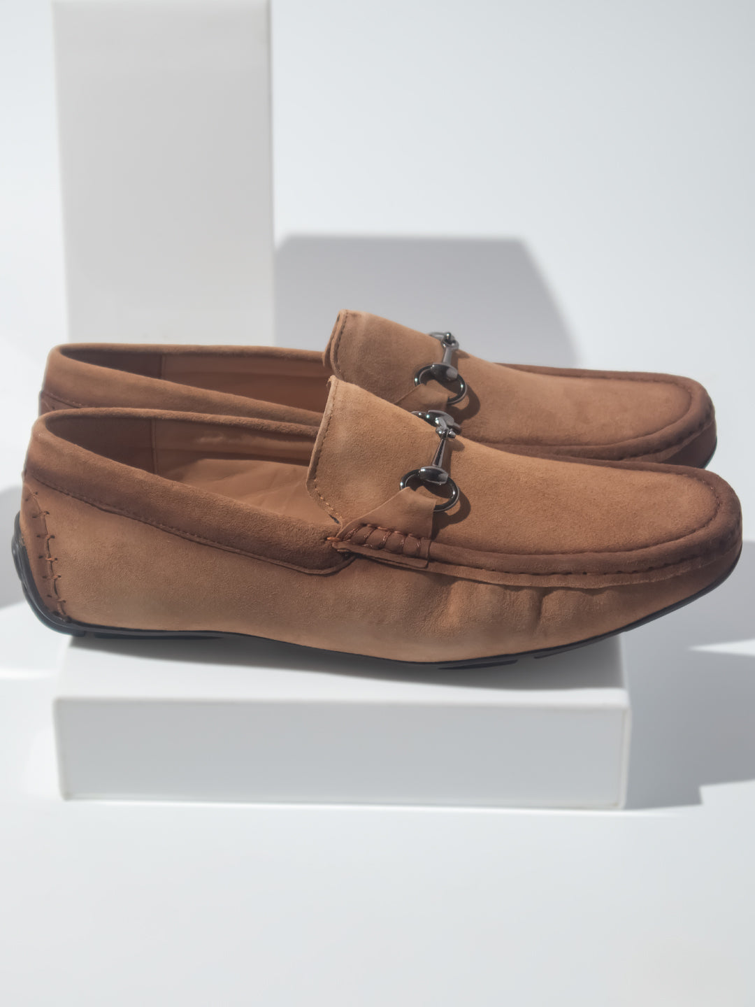 Privo Driving Shoes-Camel For Men