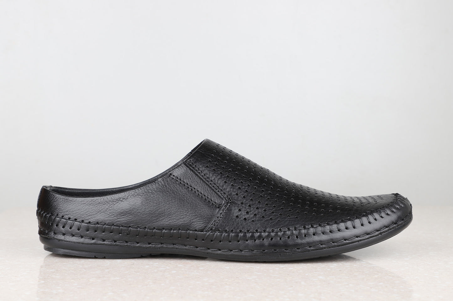 Privo Formal Slipon Shoe-Black For Men