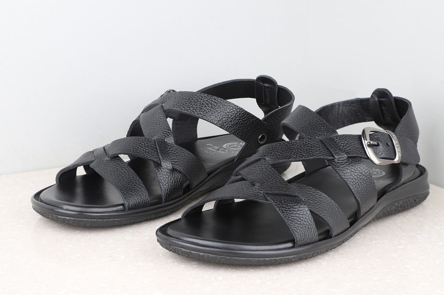Privo Formal Sandals Black For Men