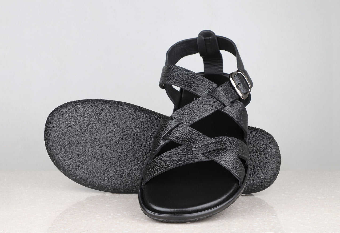 Privo Formal Sandals Black For Men