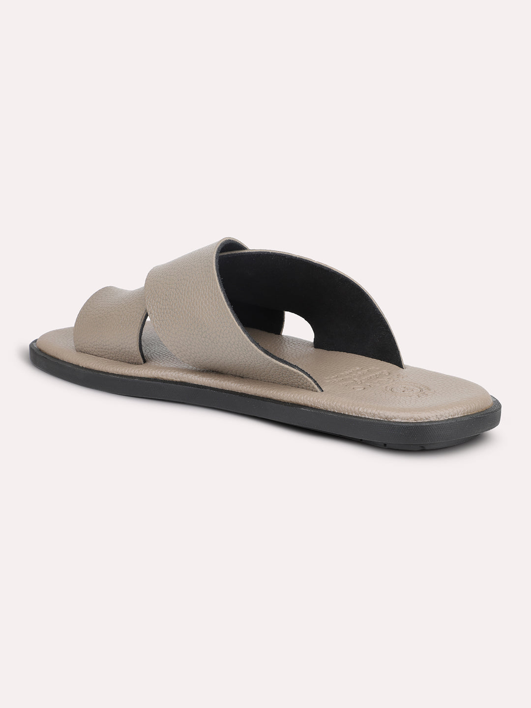 Privo Beige One Toe Casual Sandal For Men