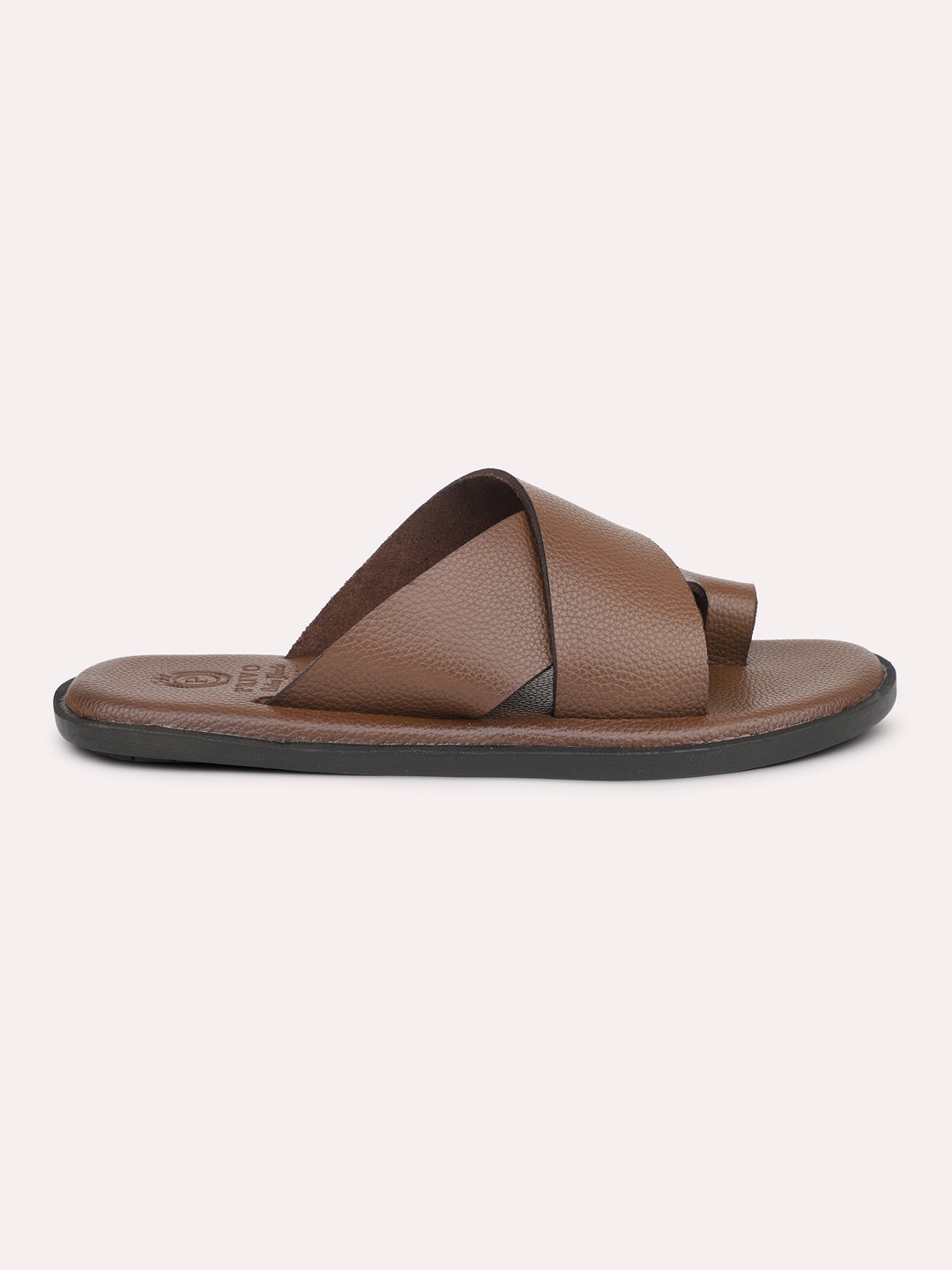 Privo Brown One Toe Casual Sandal For Men