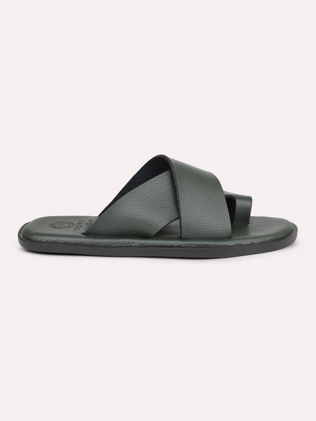 Privo Green One Toe Casual Sandal For Men