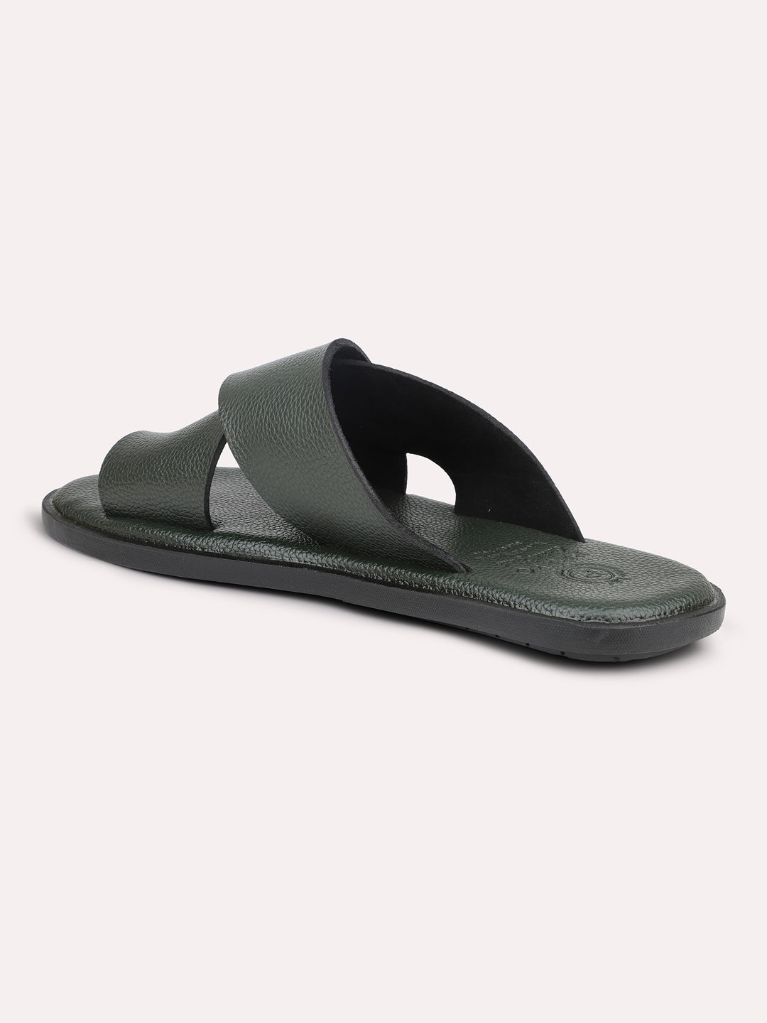 Privo Green One Toe Casual Sandal For Men