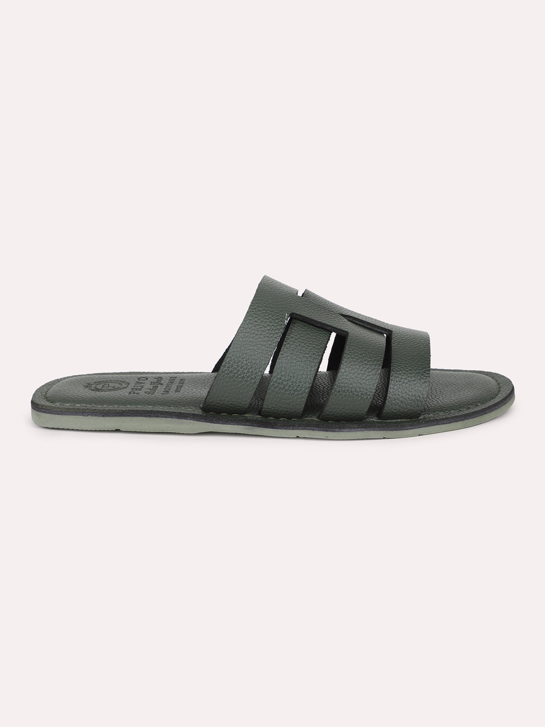 Privo Green Strap Casual Sandal For Men