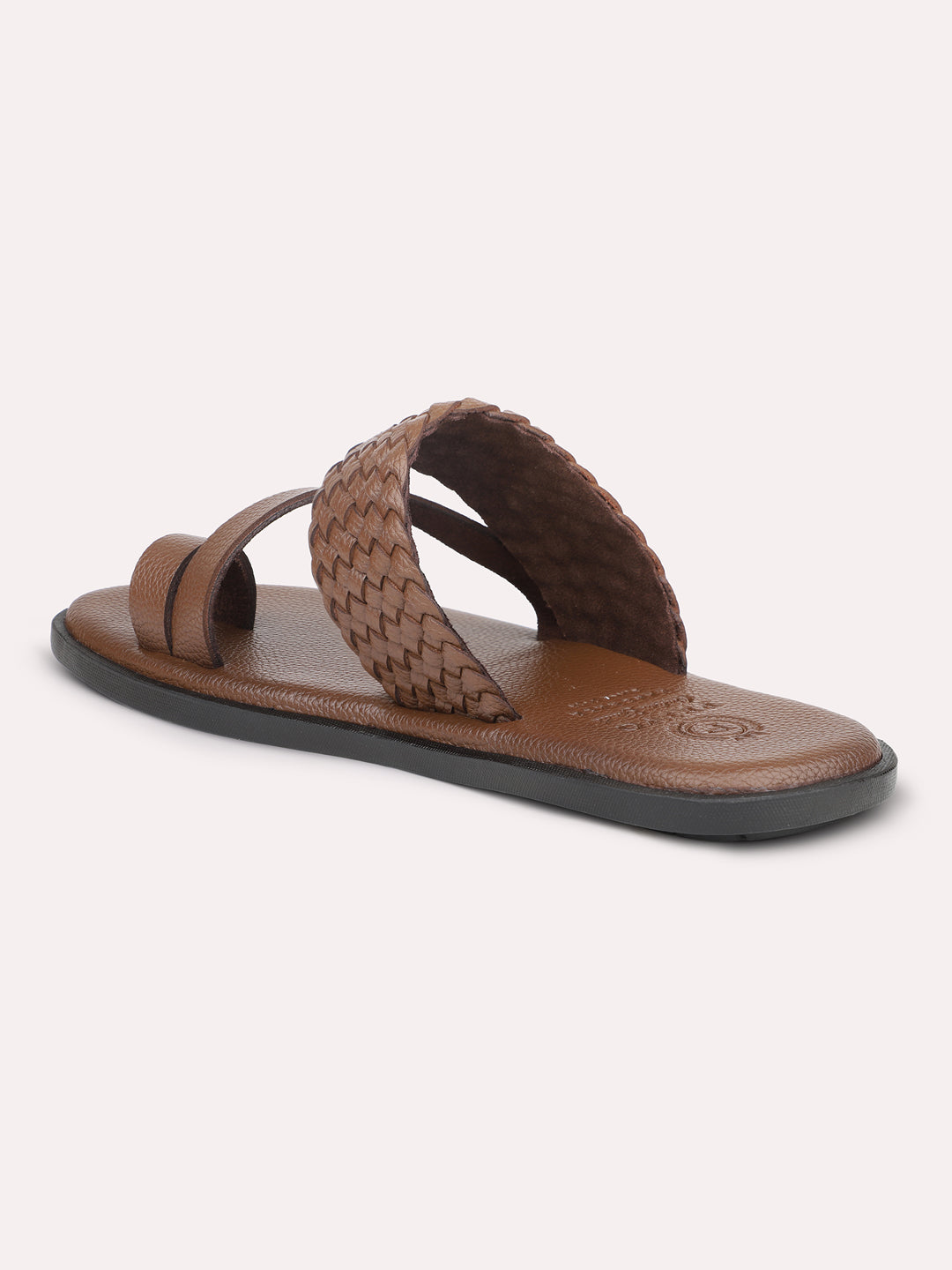 Privo Brown One Toe Casual Sandal For Men