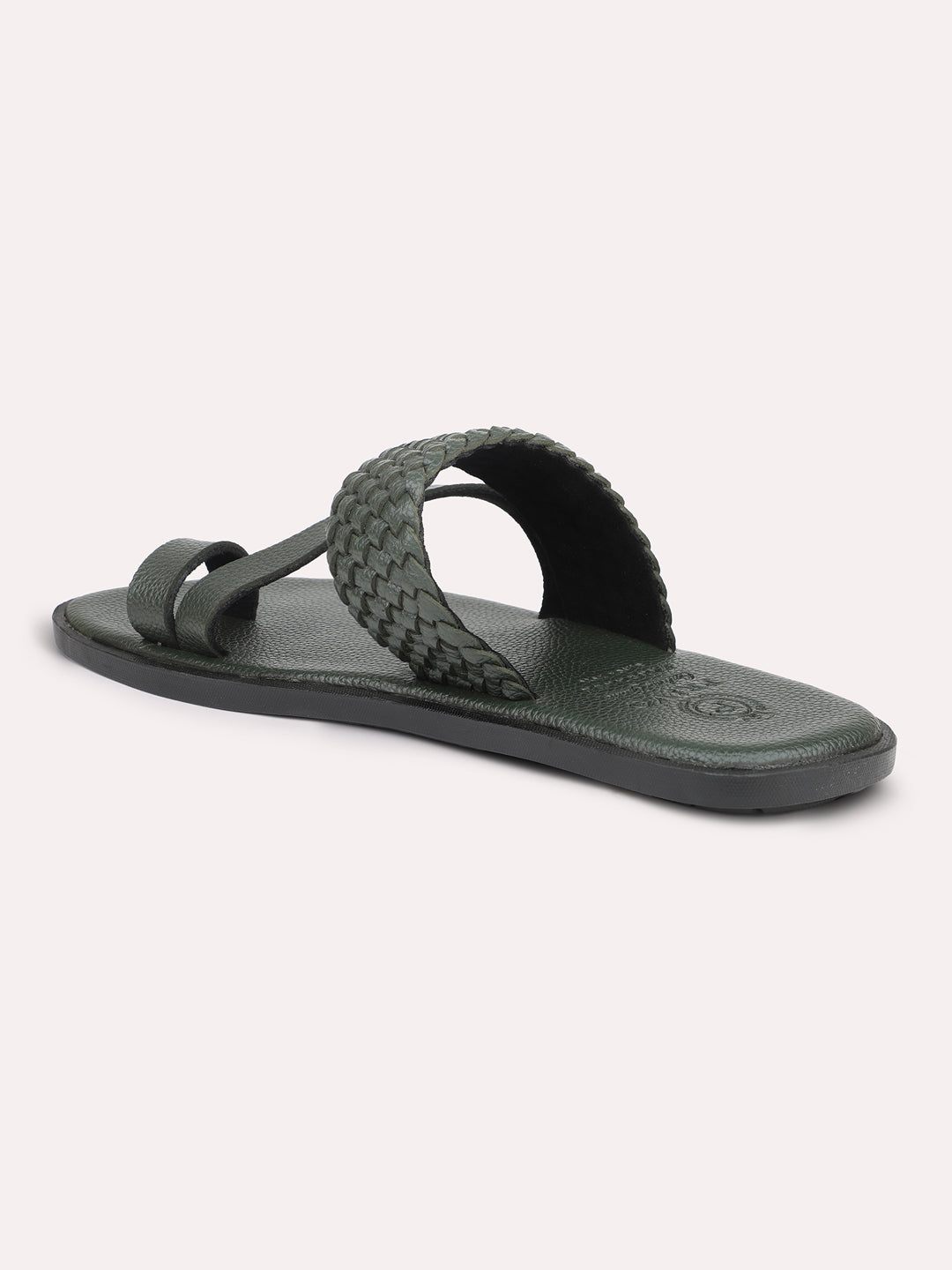 Privo Green One Toe Casual Sandal For Men