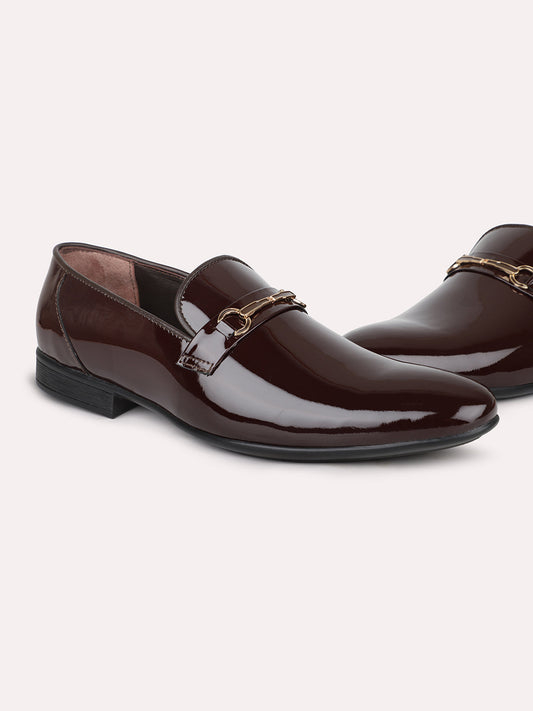 Privo Marron Fomal Slip-On Shoes For Men