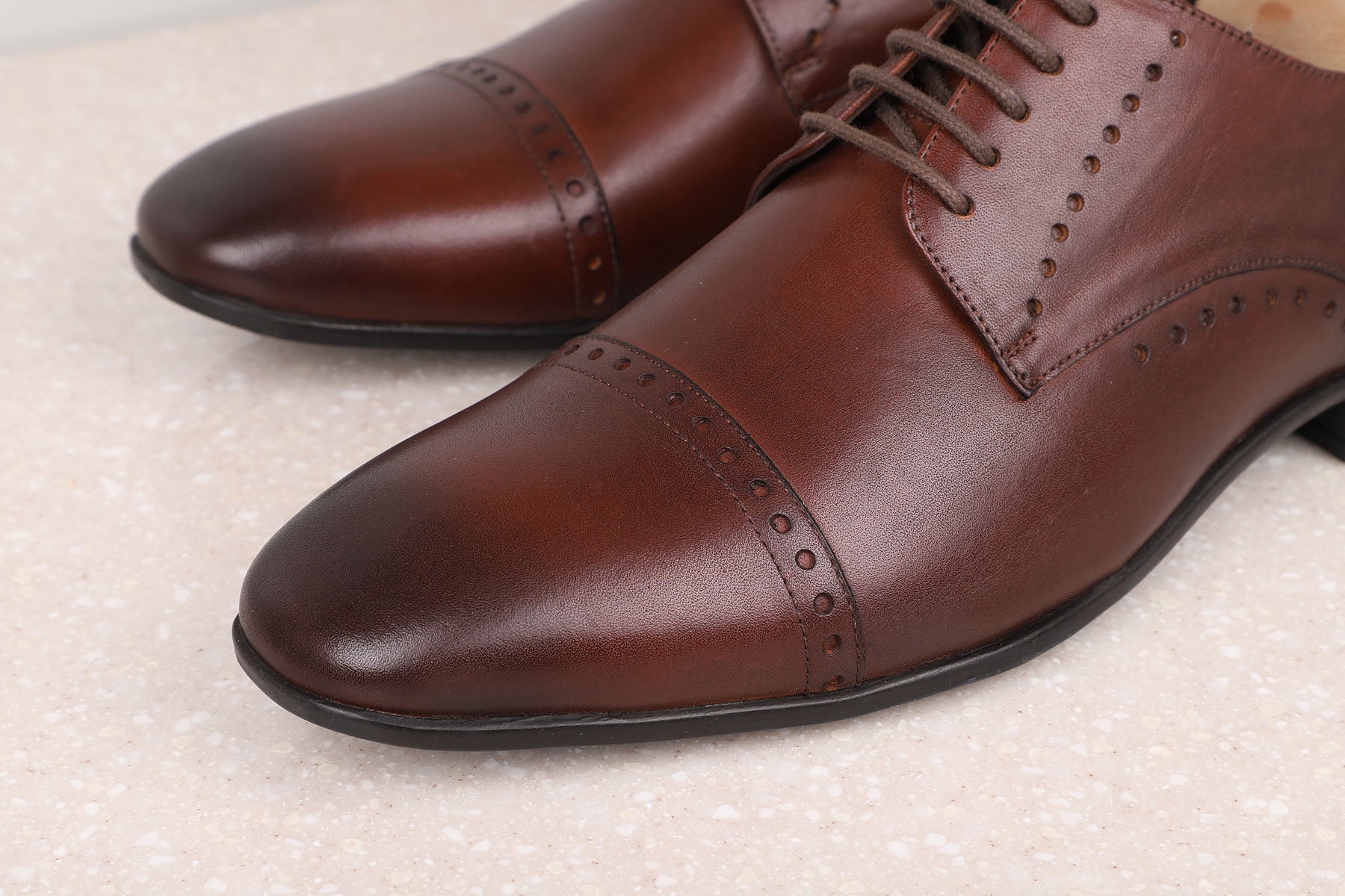 FORMAL LACE UP -BROWN-Men's Formal Shoe-Inc5 Shoes