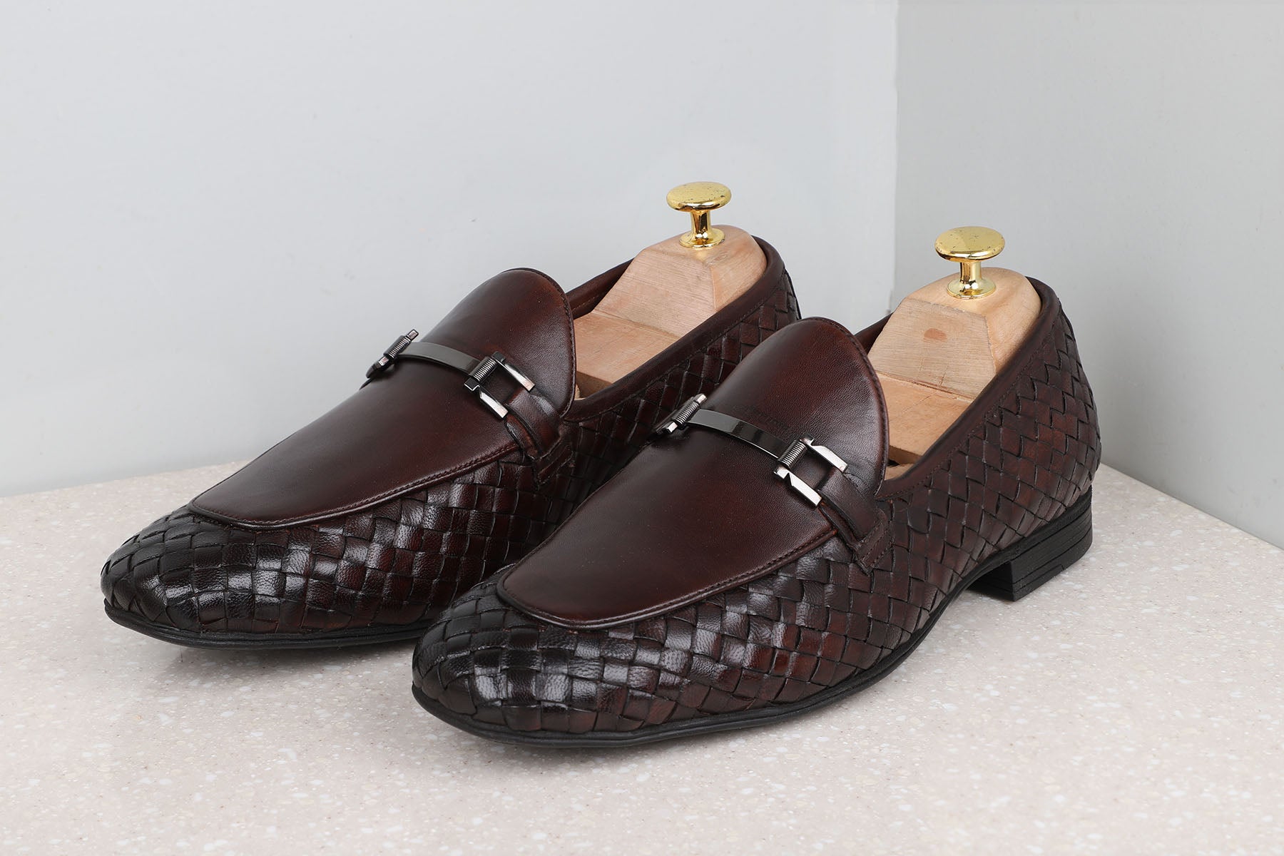 FORMAL SLIPPONS-BROWN-Men's Formal Slipons-Inc5 Shoes