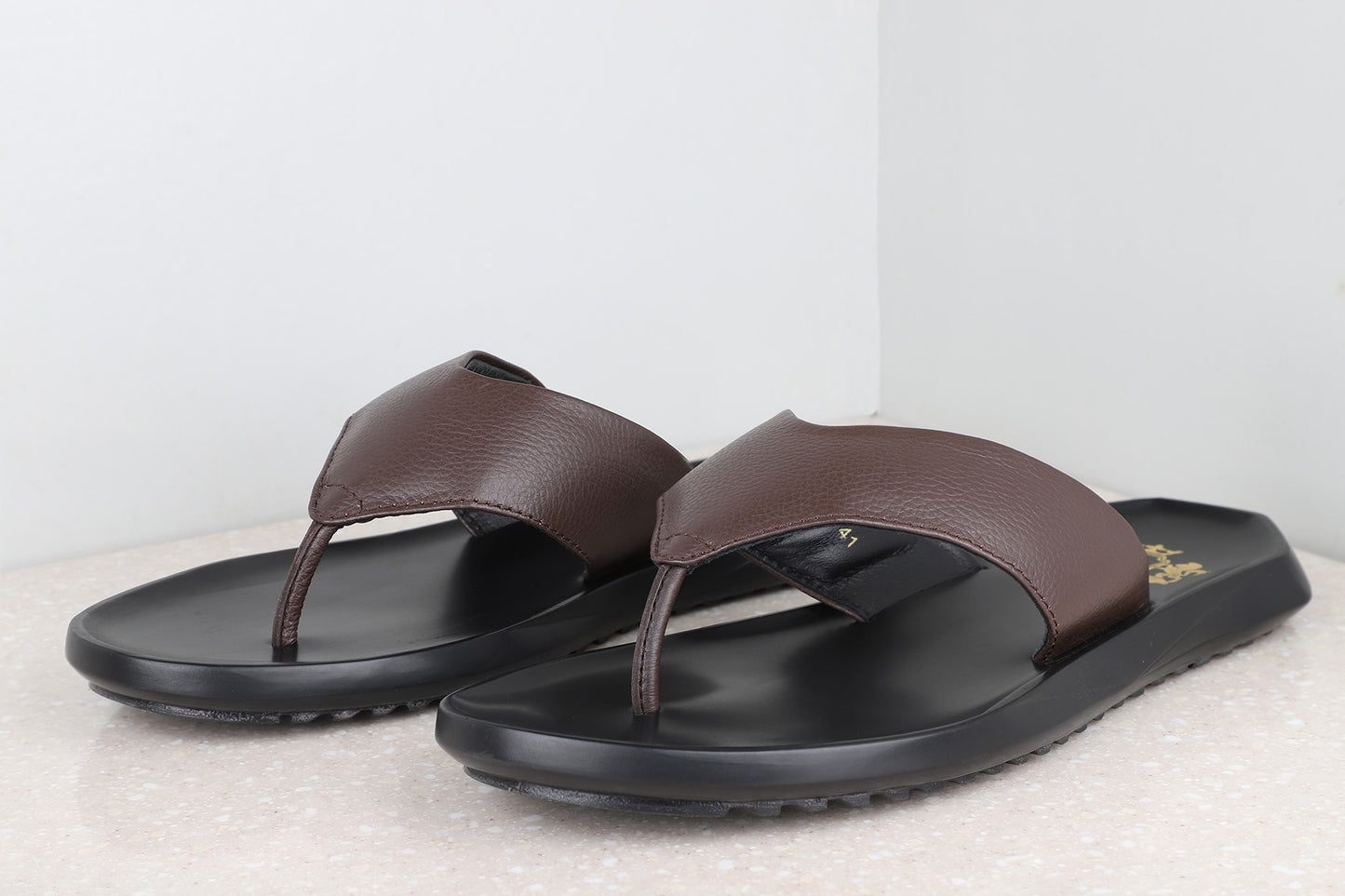 Atesber T-strap Casual Sandal-Brown For Men