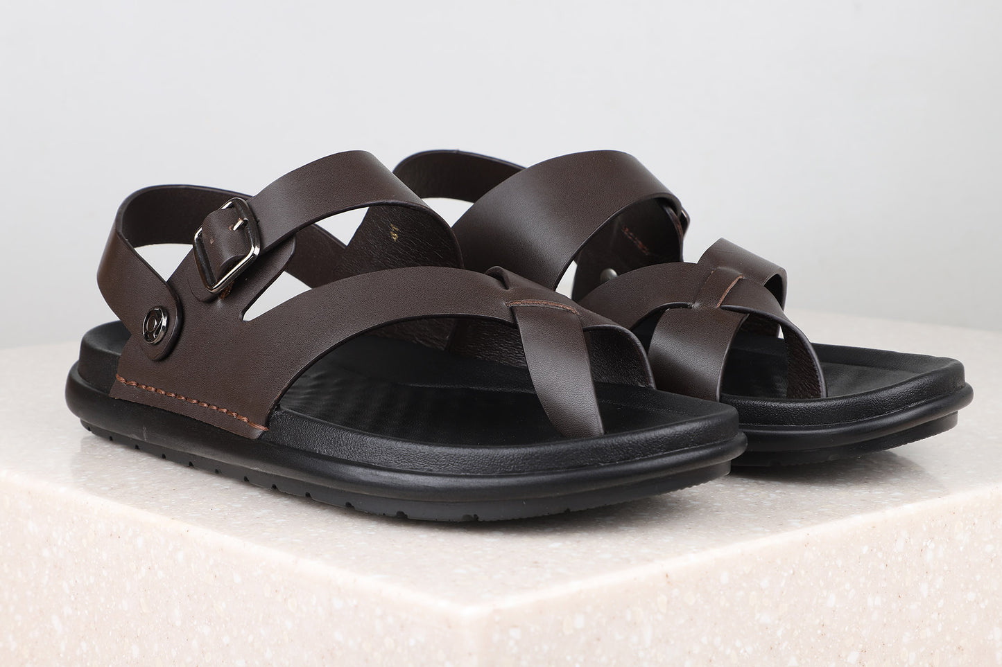 Atesber Casual Flat Buckle Sandal For Men