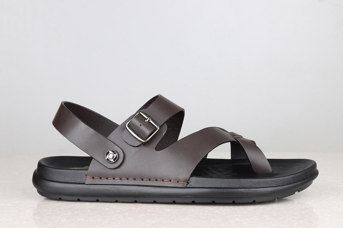 Atesber Casual Flat Buckle Sandal For Men