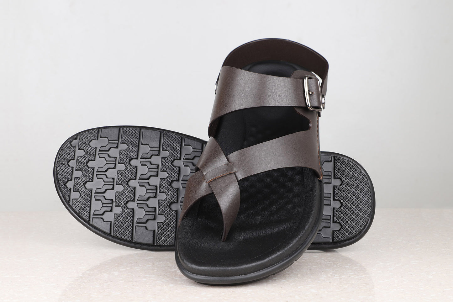 Atesber Casual Flat Buckle Sandal For Men