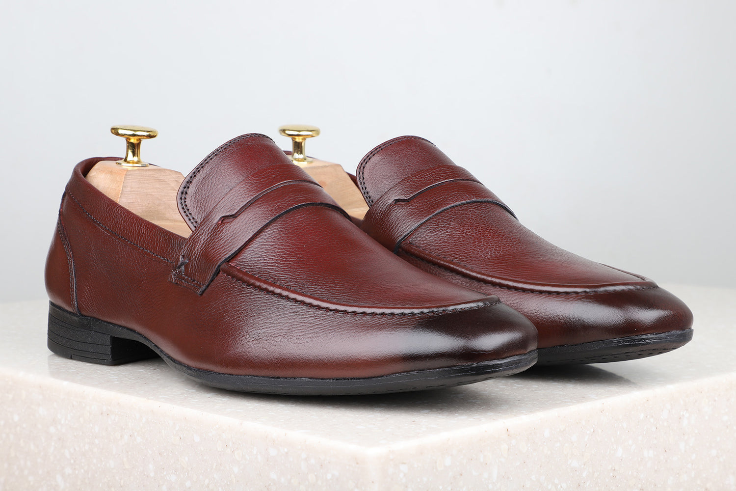Atesber Formal Slipon-Bordo For Men