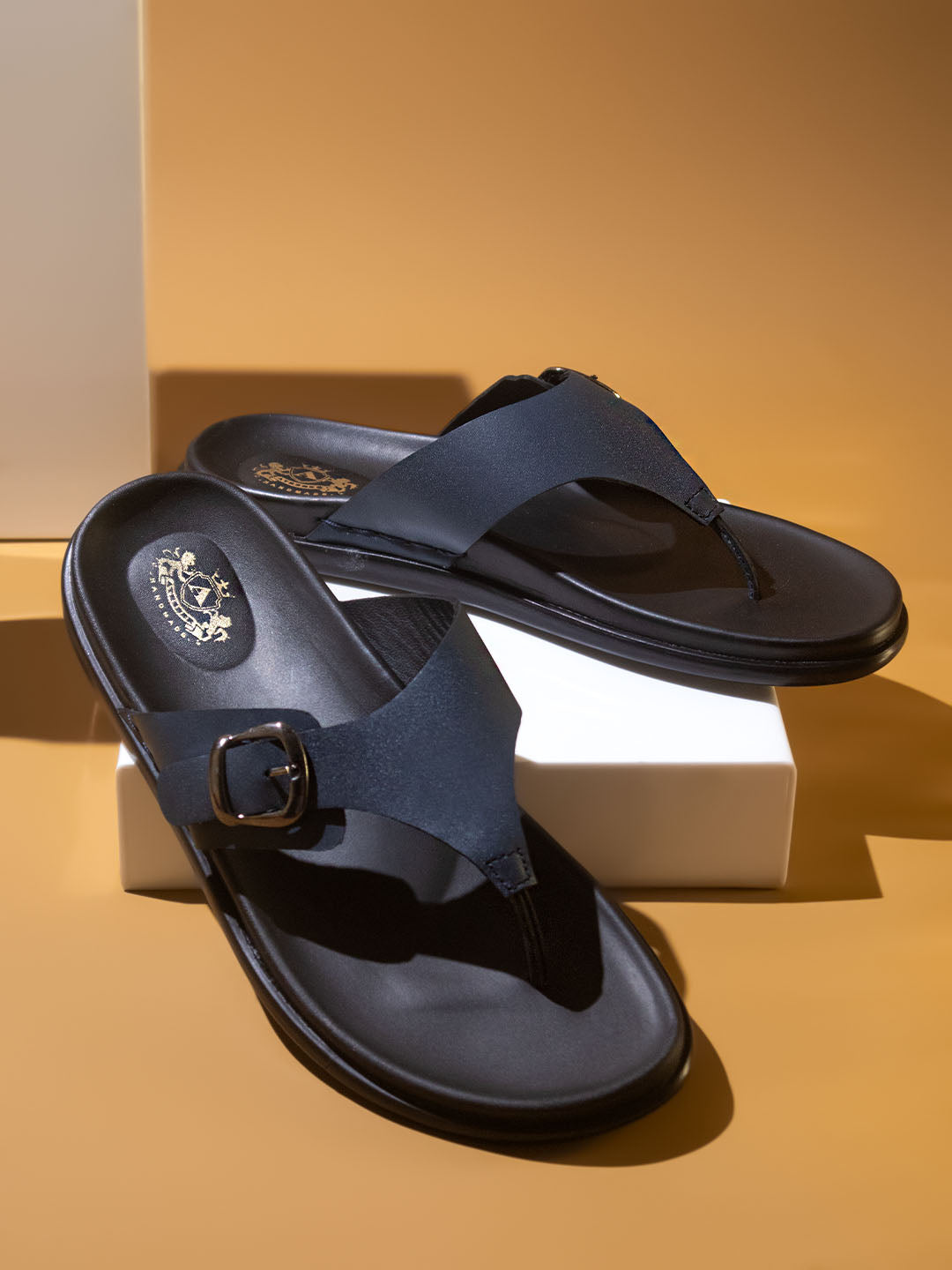 Atesber Blue Comfort Sandals For Men
