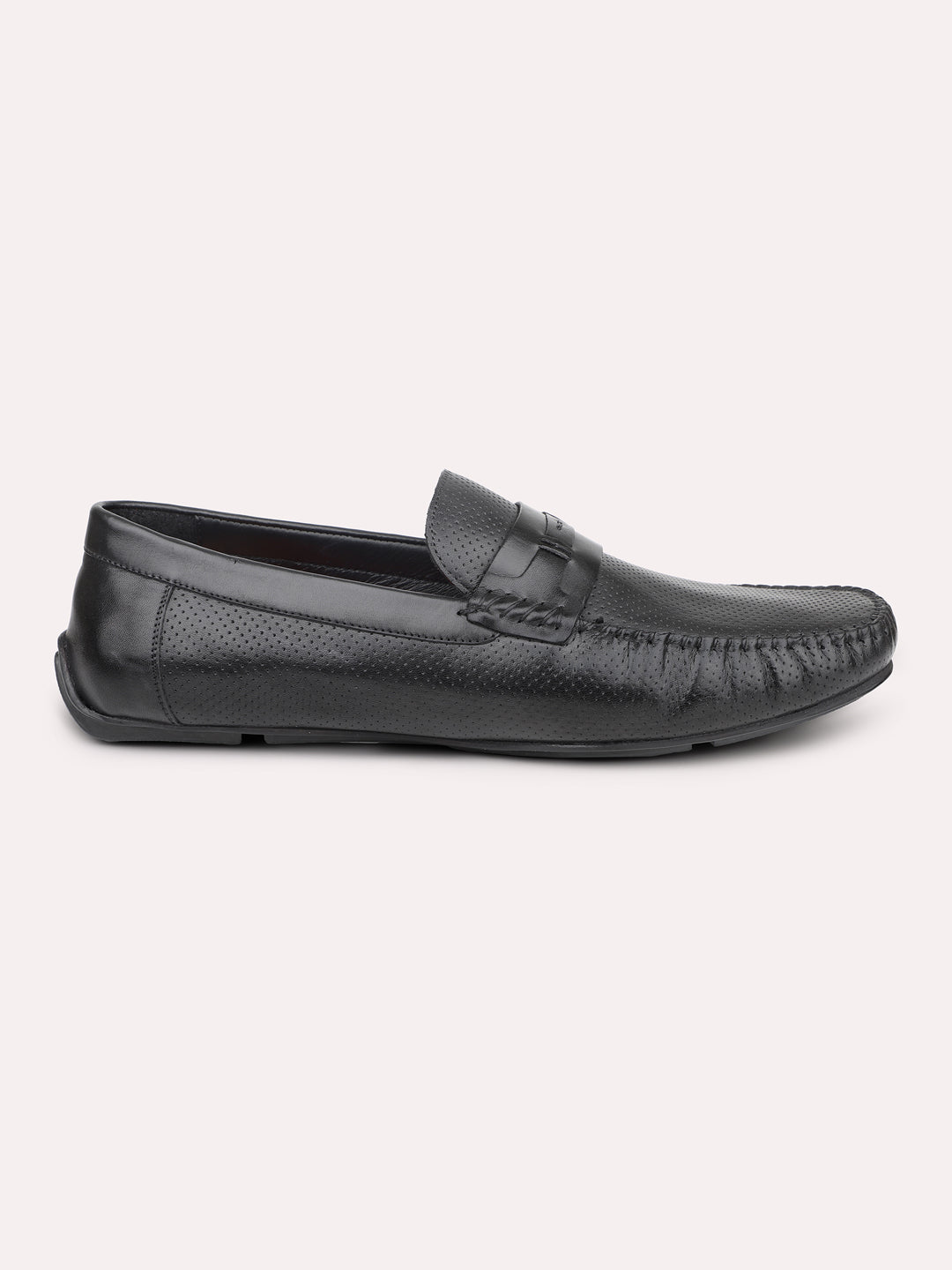 Atesber Black Driving Casual Shoes For Men's