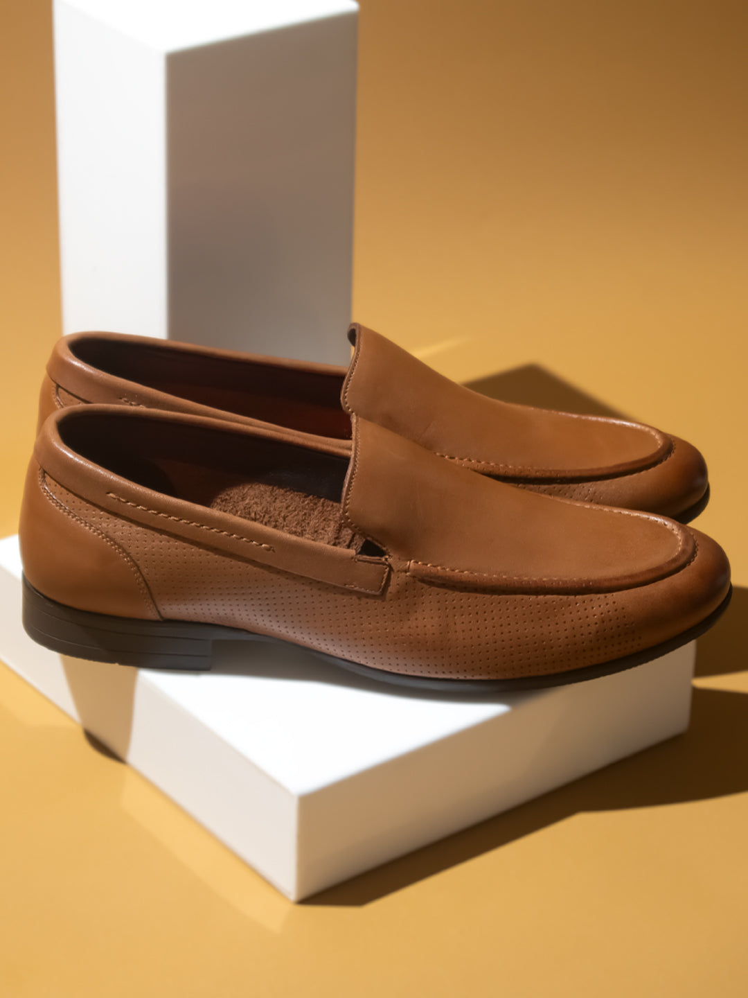 Atesber Tan Formal Slipon For Men's