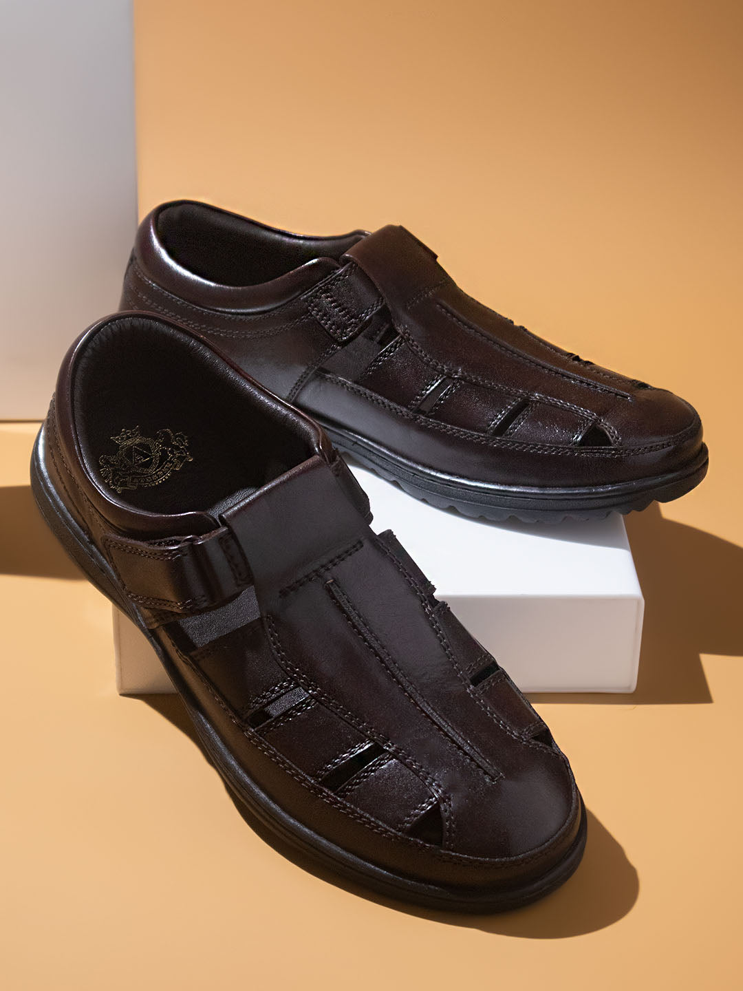 Atesber Brown Casual Sandal For Men