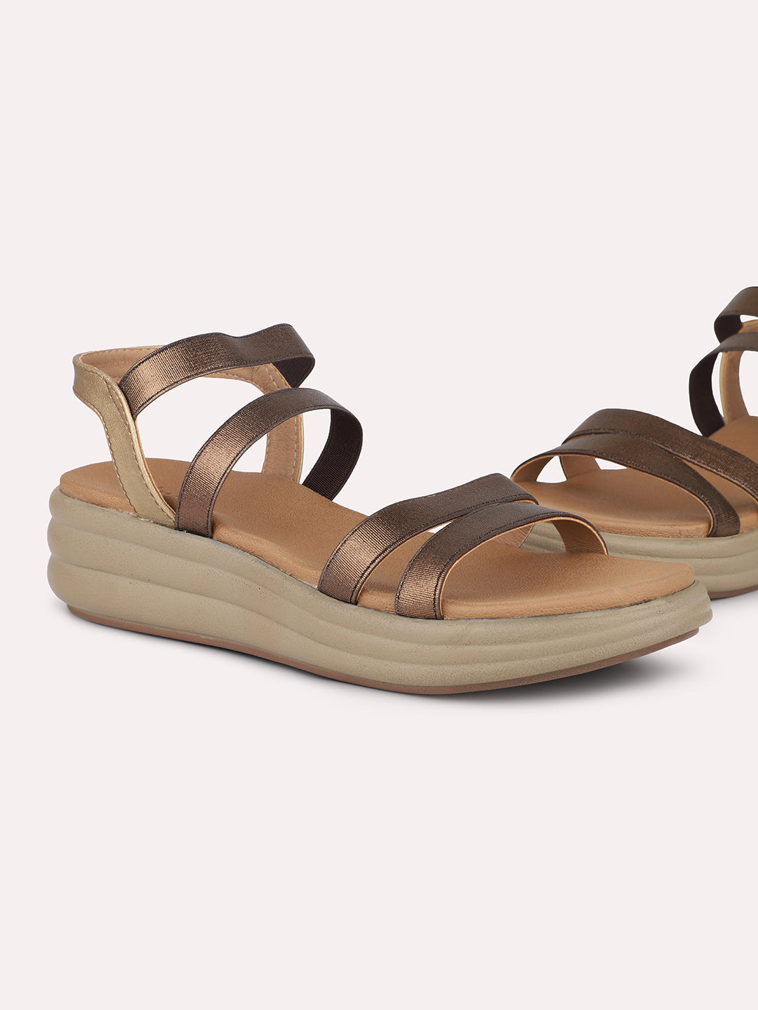 Women Antique Embellished Strappy Comfort Sandals