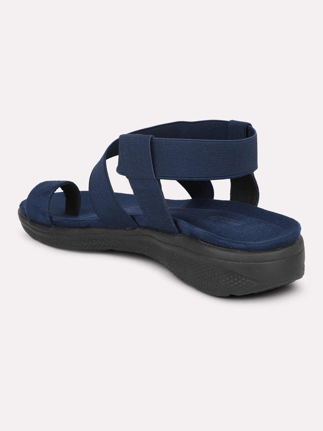 Women Navy Solid One Toe Flats