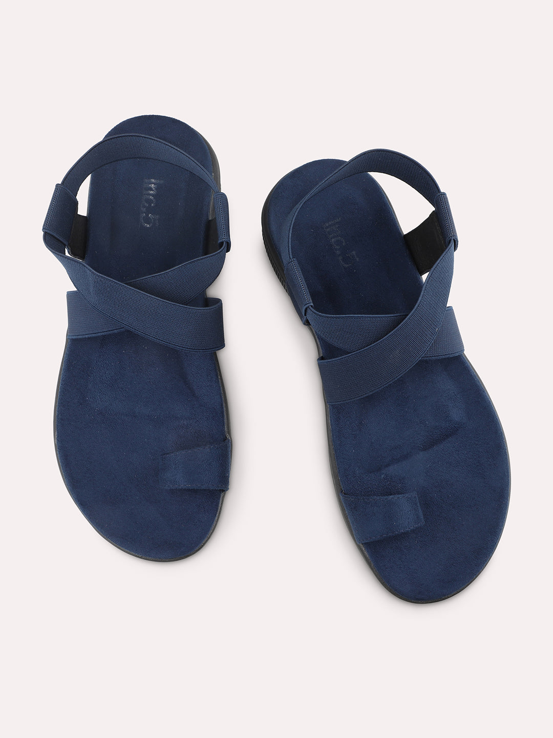 Women Navy Solid One Toe Flats