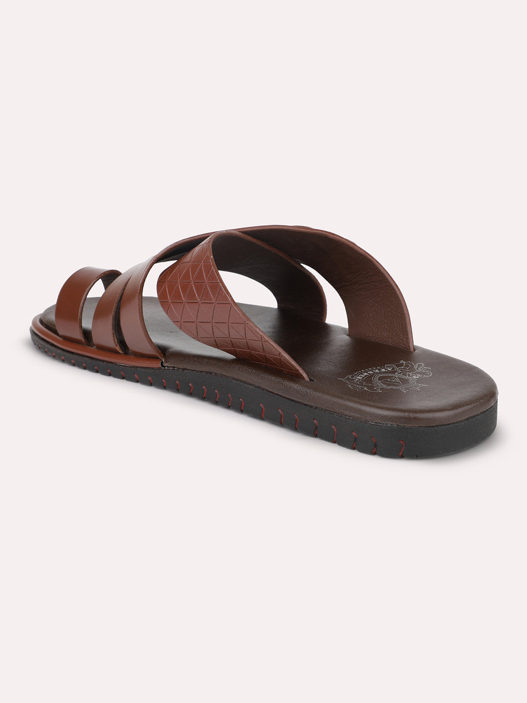 Atesber Brown Formal Slip-on Sandal For Men