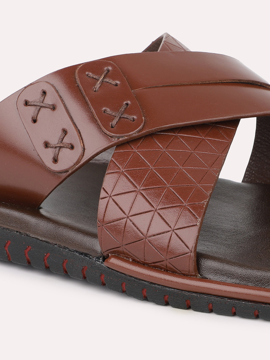 Atesber Brown Formal Slip-on Sandal For Men