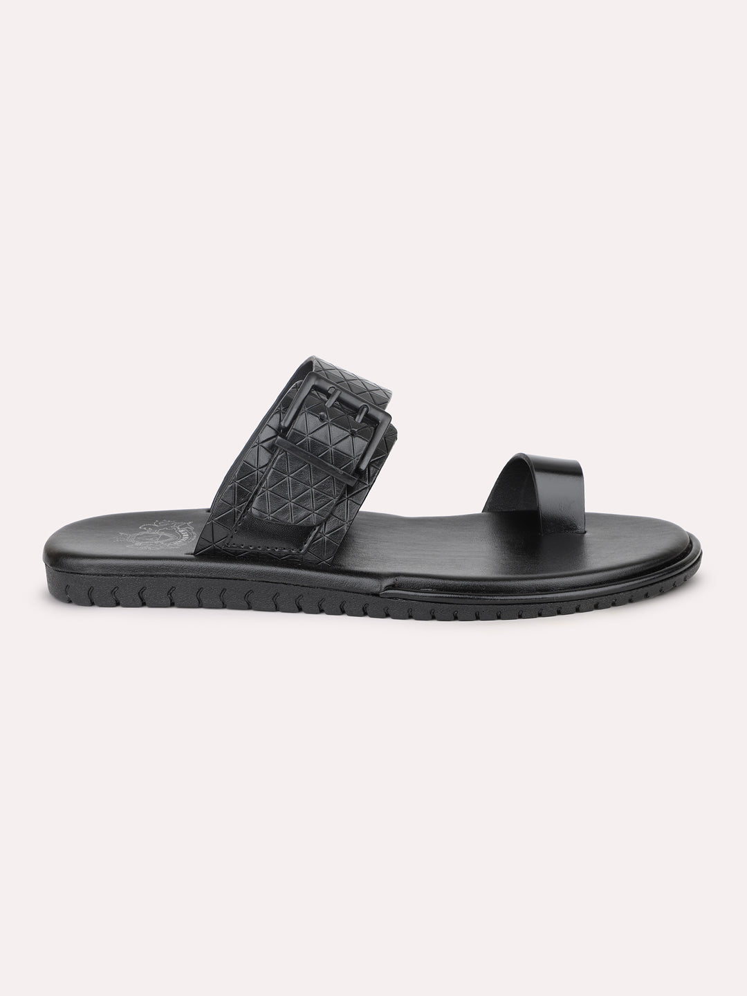 Atesber Black Formal Slip-on Sandal For Men– Shop Online!