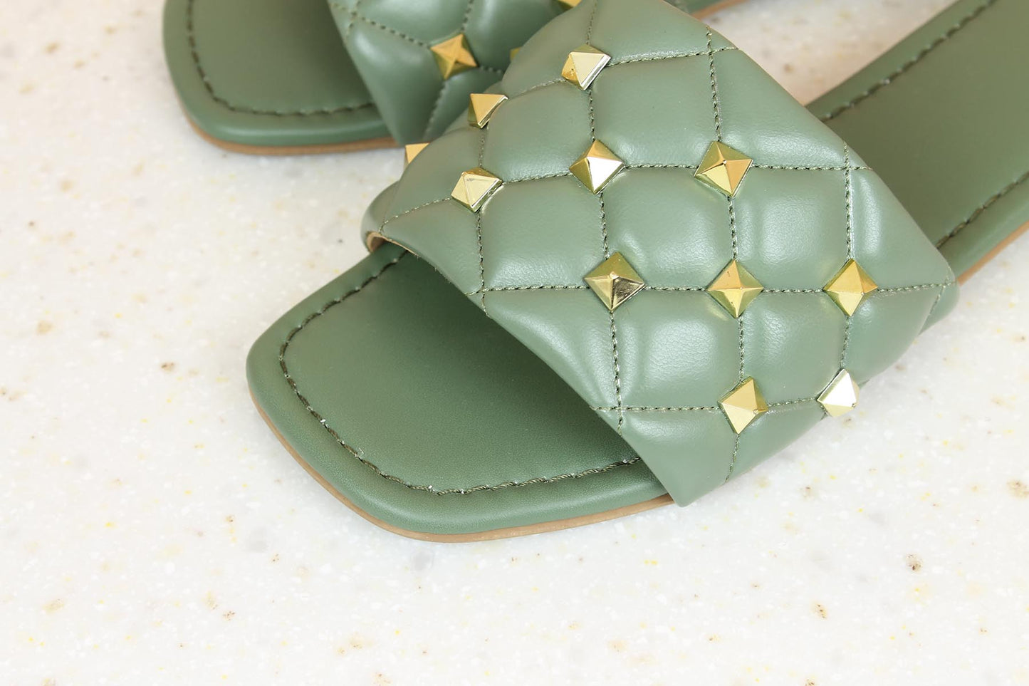 FLAT STUDDED MULES-Women's Mules-Inc5 Shoes