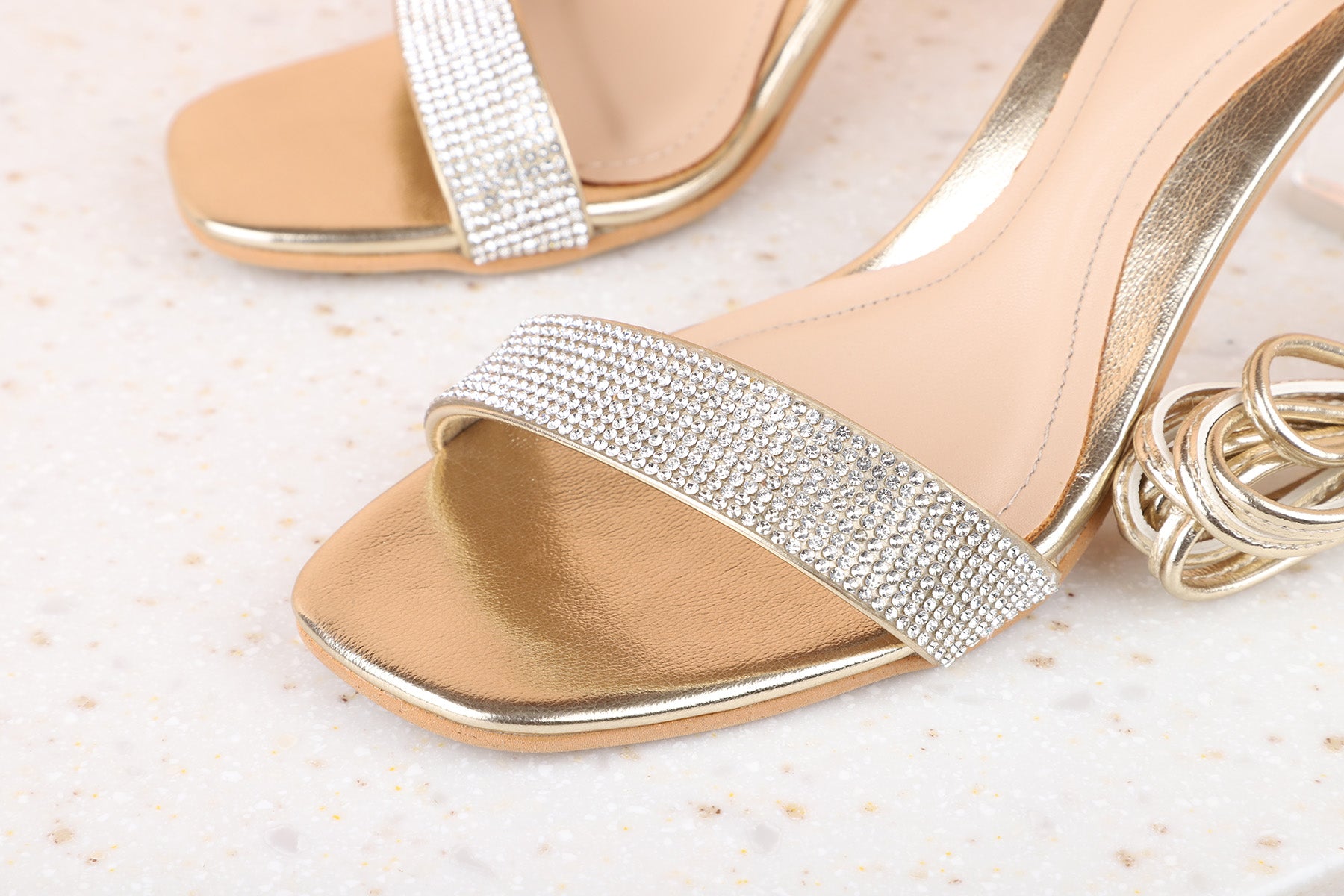 Buy Rose Gold Rock Glitter Block Heel With Blush WRAPPED SATIN TIE, Fall  Wedding Shoes, Bridesmaids Shoes, Bridal Shoes, Holiday Shoes Online in  India - Etsy