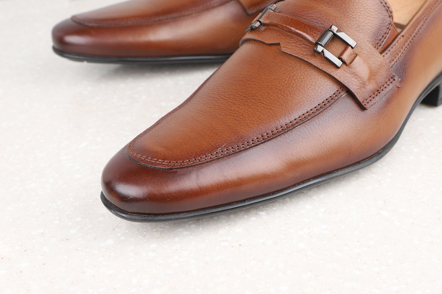 Atesber Brooch Casual Shoes-Tan For Men