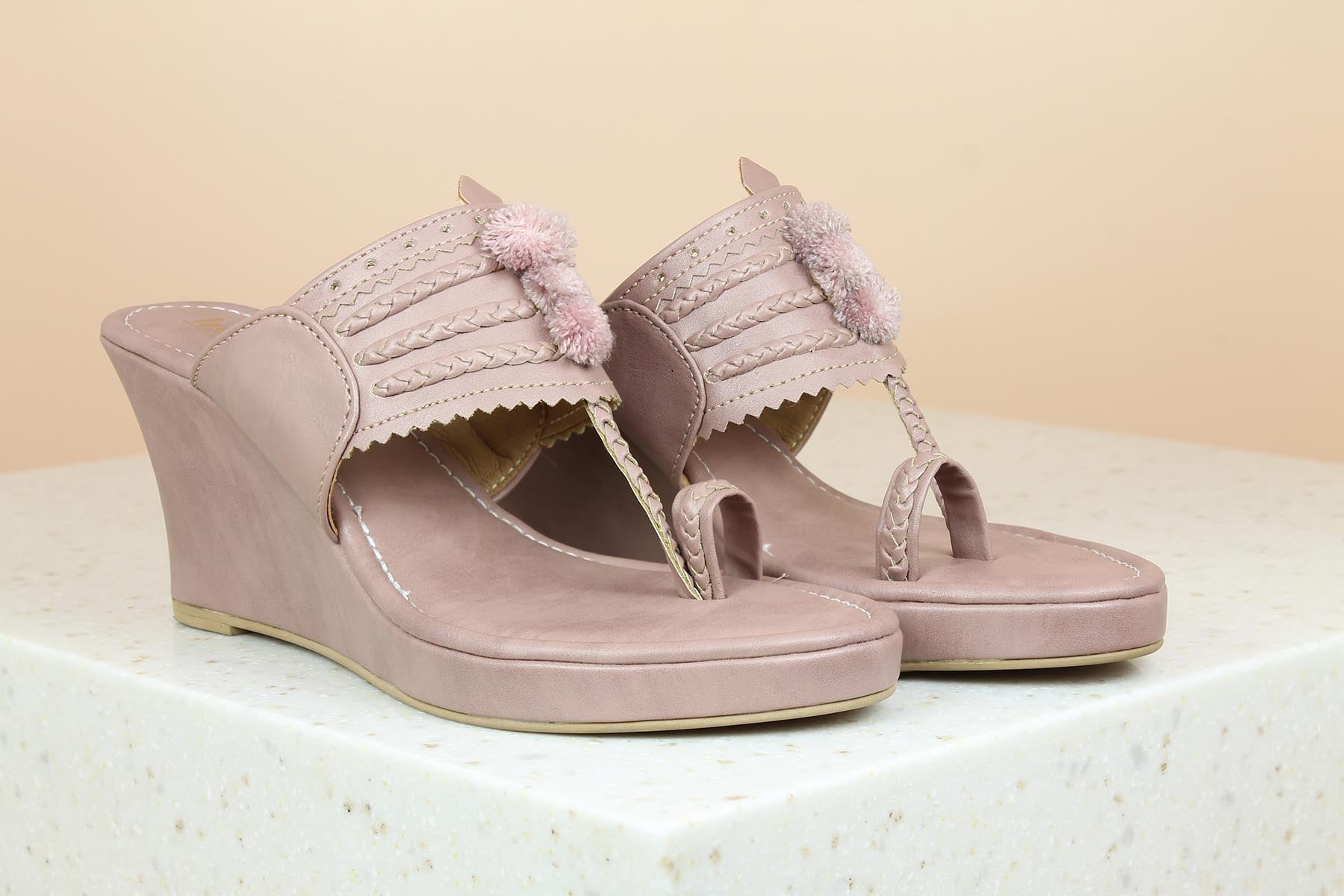 Kolhapuri wedge sale sandals