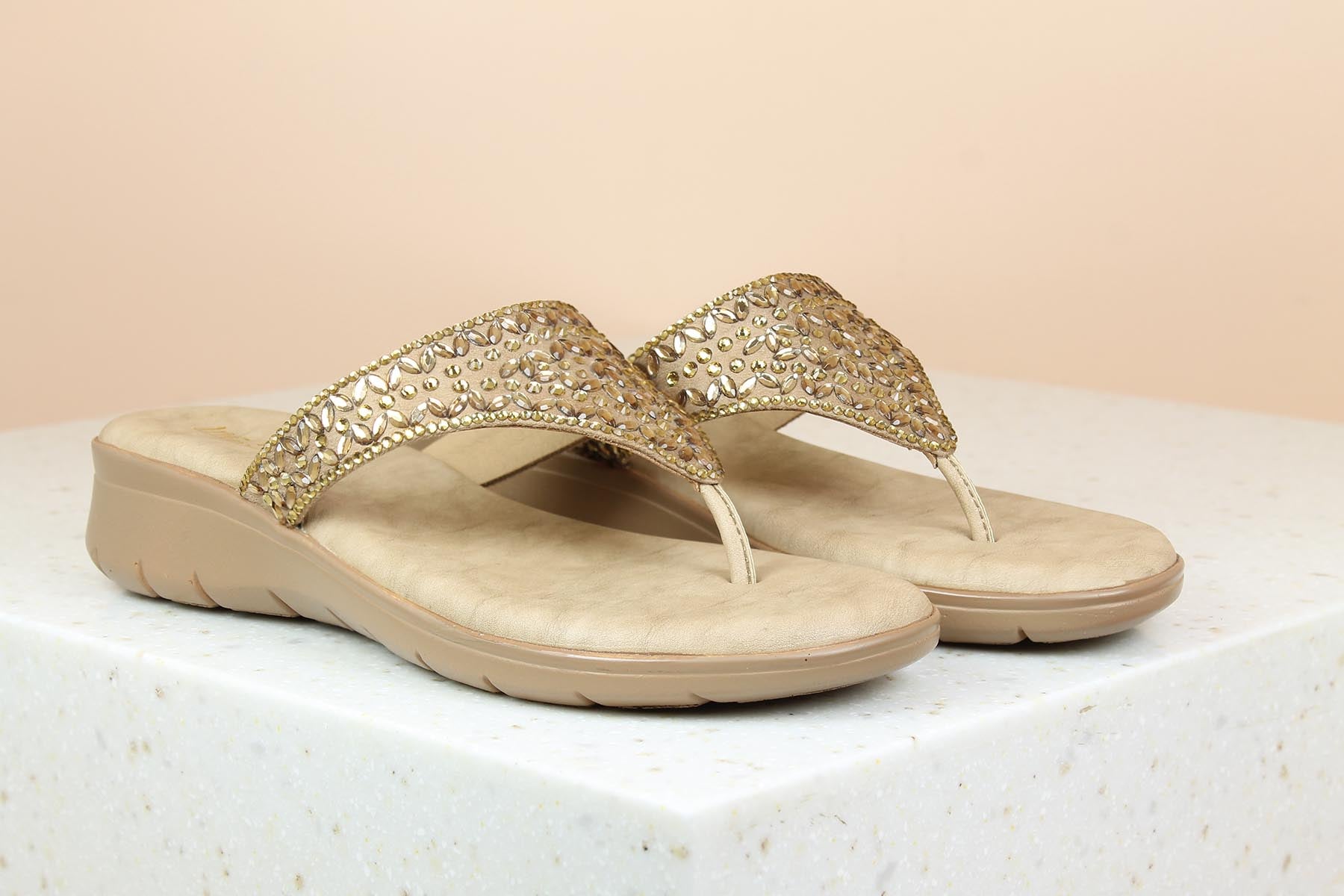 Women Antique Embellished Ethnic Comfort Heels – Inc5 Shoes