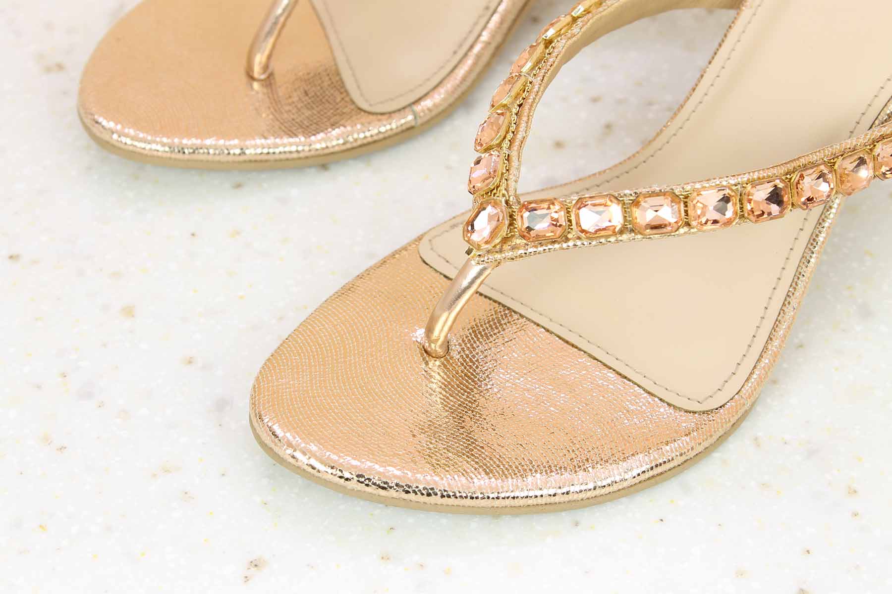 SMALL HEEL DIAMOND THONG-Women's Thong-Slipons-Inc5 Shoes