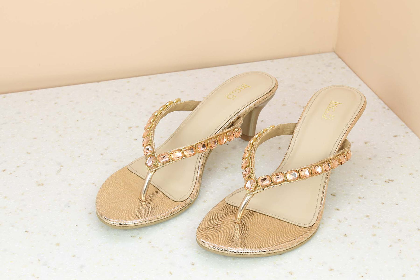 SMALL HEEL DIAMOND THONG-Women's Thong-Slipons-Inc5 Shoes