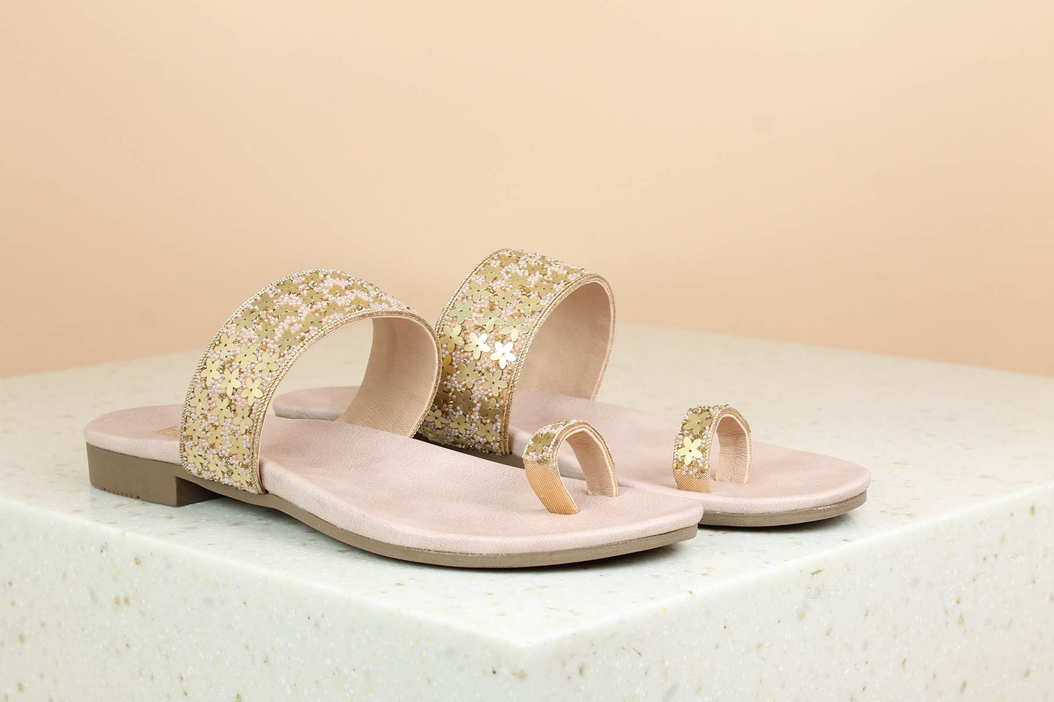 FLAT EMBROIDED TOE POST-Women's Thong-Slipons-Inc5 Shoes