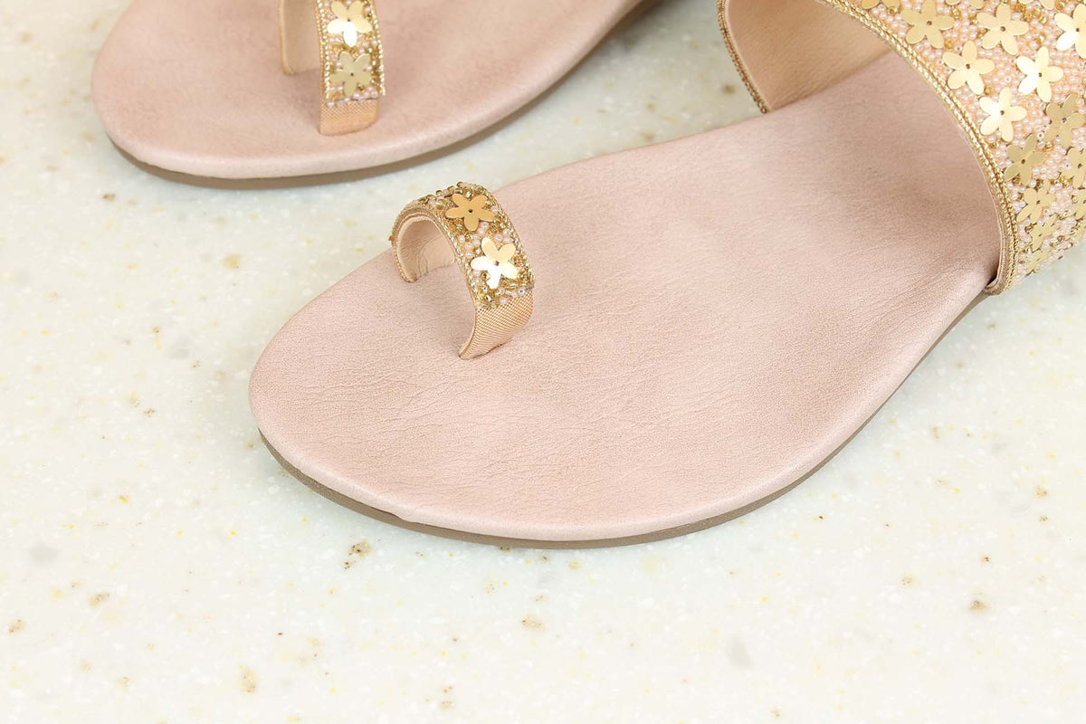 FLAT EMBROIDED TOE POST-Women's Thong-Slipons-Inc5 Shoes