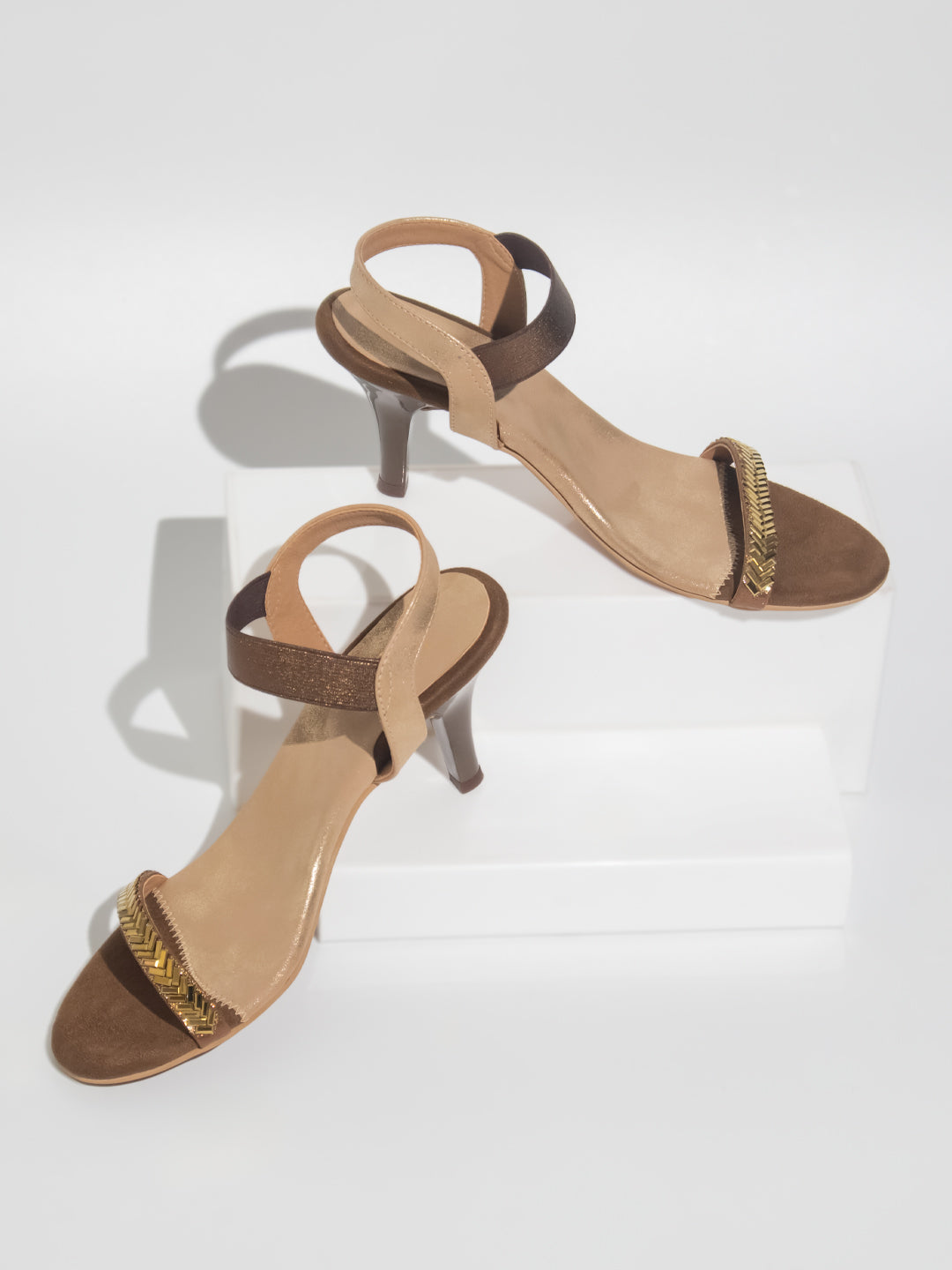 Women Antique Embellished Slim Heels