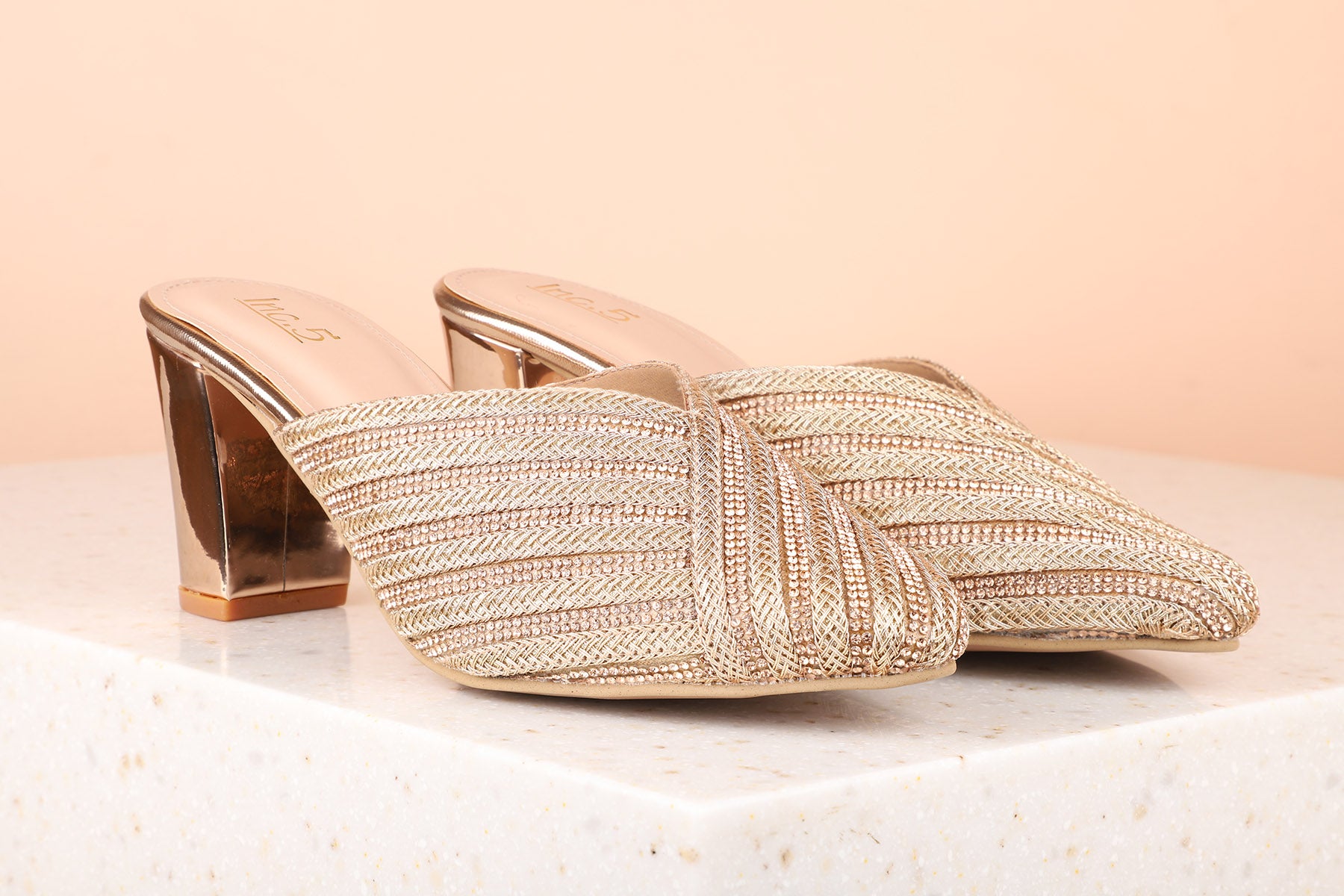 Rose gold clearance mules shoes