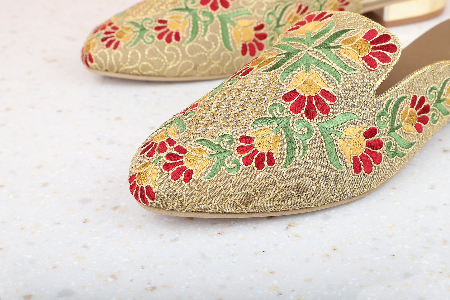 Women Antique Embroidered Ethnic Mules